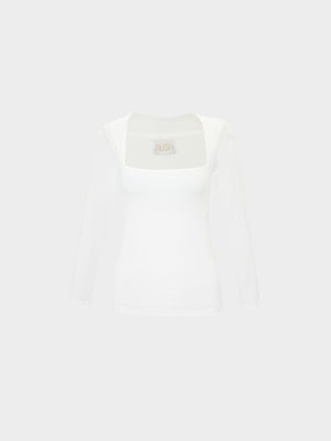 Open image in slideshow, Cassis Top in White
