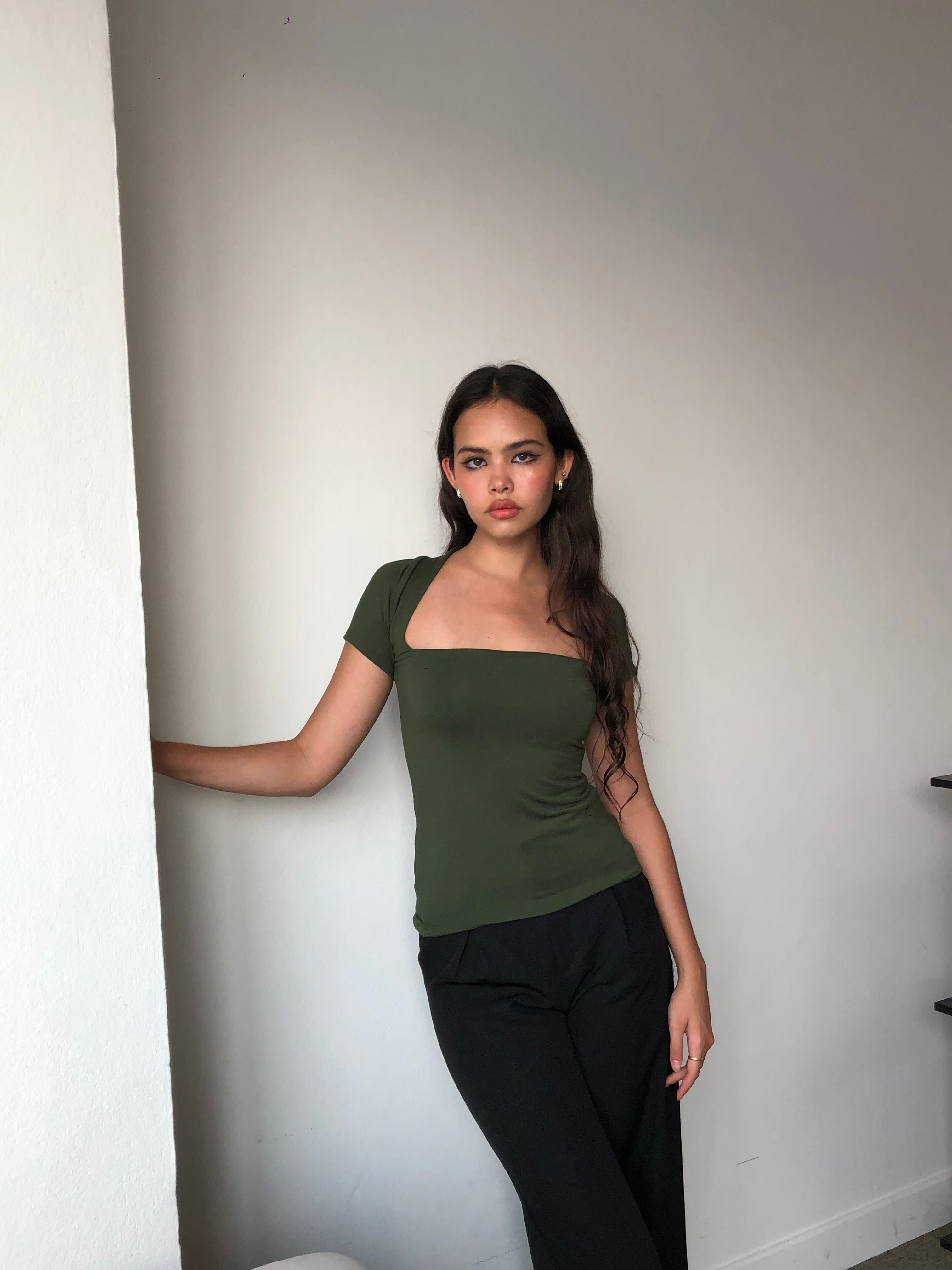 Cassis T-Shirt in Forest Green