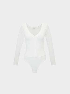 Open image in slideshow, Chianti Bodysuit in White
