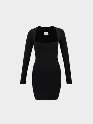 Cassis Mini Dress in Black