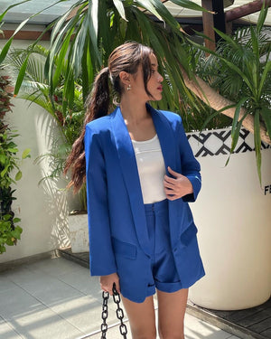 Open image in slideshow, Toast Blazer in Electric Blue
