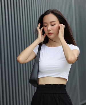 Gimlet Crop Top in White